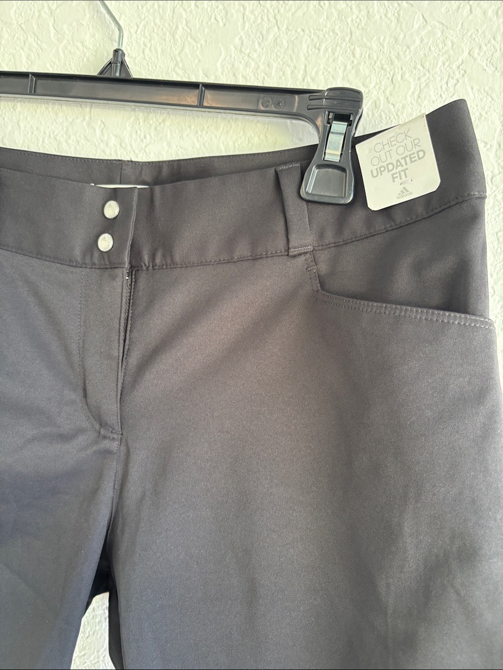 Black Adidas Golf Shorts Size 6 NWT | Performance Stretch Athletic Shorts Womens - Picture 2 of 8